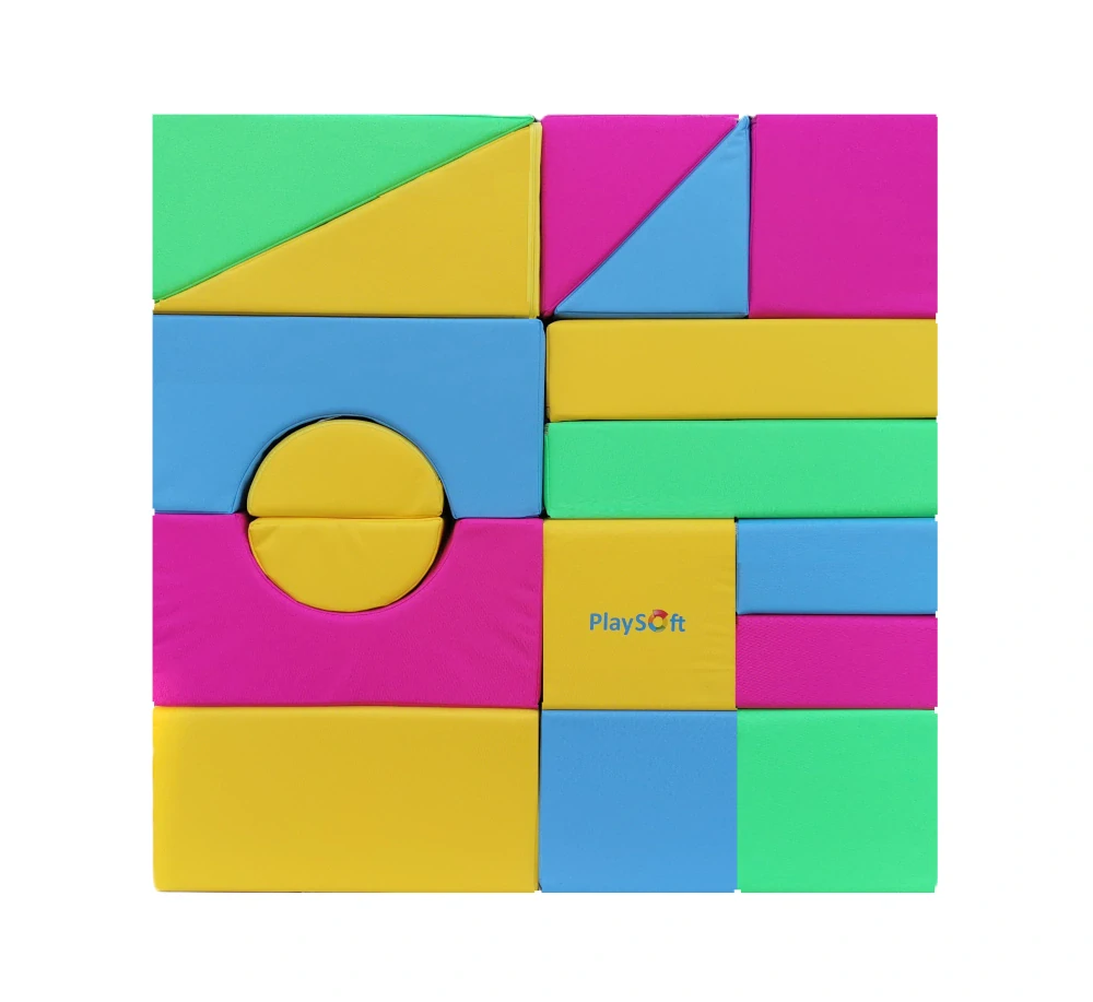 Molitanová stavebnice PlaySoft VELKÁ 17 ks PASTEL (30 cm) + DOPRAVA ZDARMA